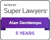 Rated By Super Lawyers | Alan Genitempo | 5 YEARS