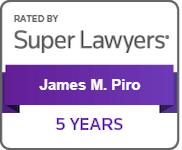 Rated By Super Lawyers | James M. Piro | 5 YEARS
