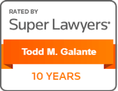 Rated By Super Lawyers | Todd M. Galante | 10 YEARS