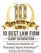 10 Best Law Firm | Client Satisfaction | American Institute Of Personal Injury Attorneys